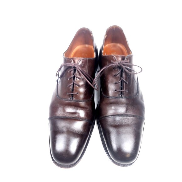 Allen Edmonds Exchange Place Brown Cap Toe Size 11 D Oxford Dress Shoes main image 5